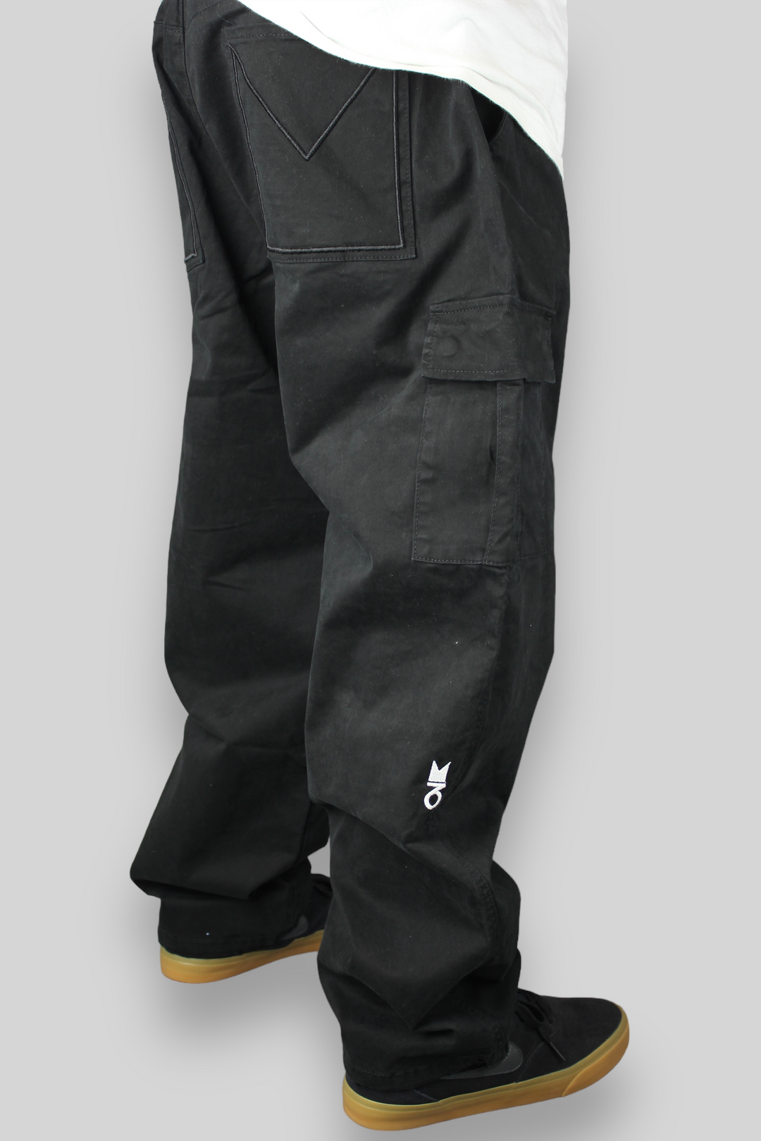 Hop King X 360 - Baggy Cargo Skate Pant - Black97% Cotton / 3% Spandex